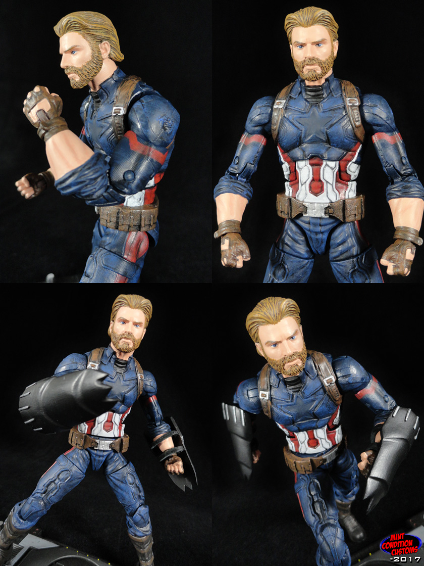 custom marvel legends captain america