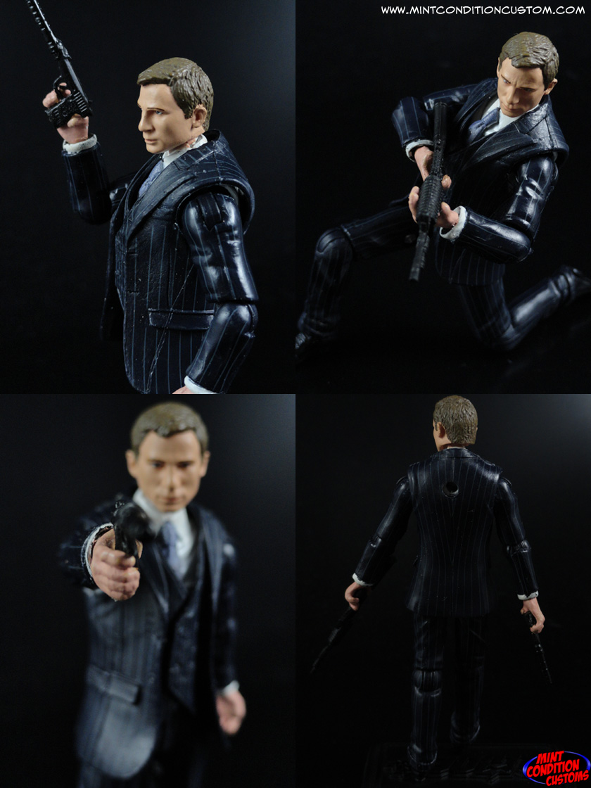 Custom Daniel Craig James Bond 007 3 3/4" G.I. Joe Action Figure