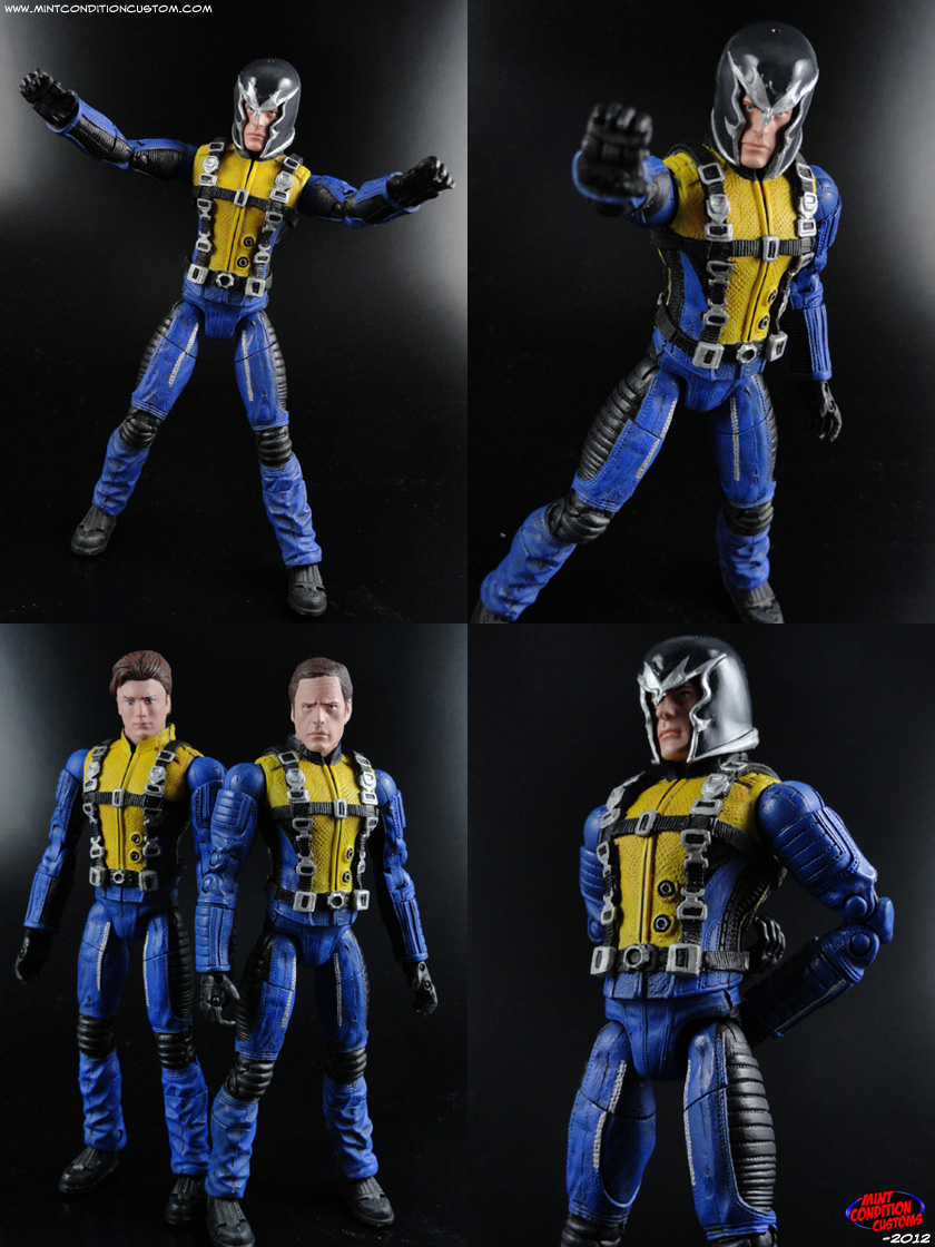 Custom Erik Lensherr Magneto (X-Men First Class Movie Style) 6″ Marvel Legends Action Figure