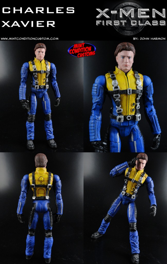 Custom Charles Xavier (X-Men First Class Movie Style) 6″ Action Figure