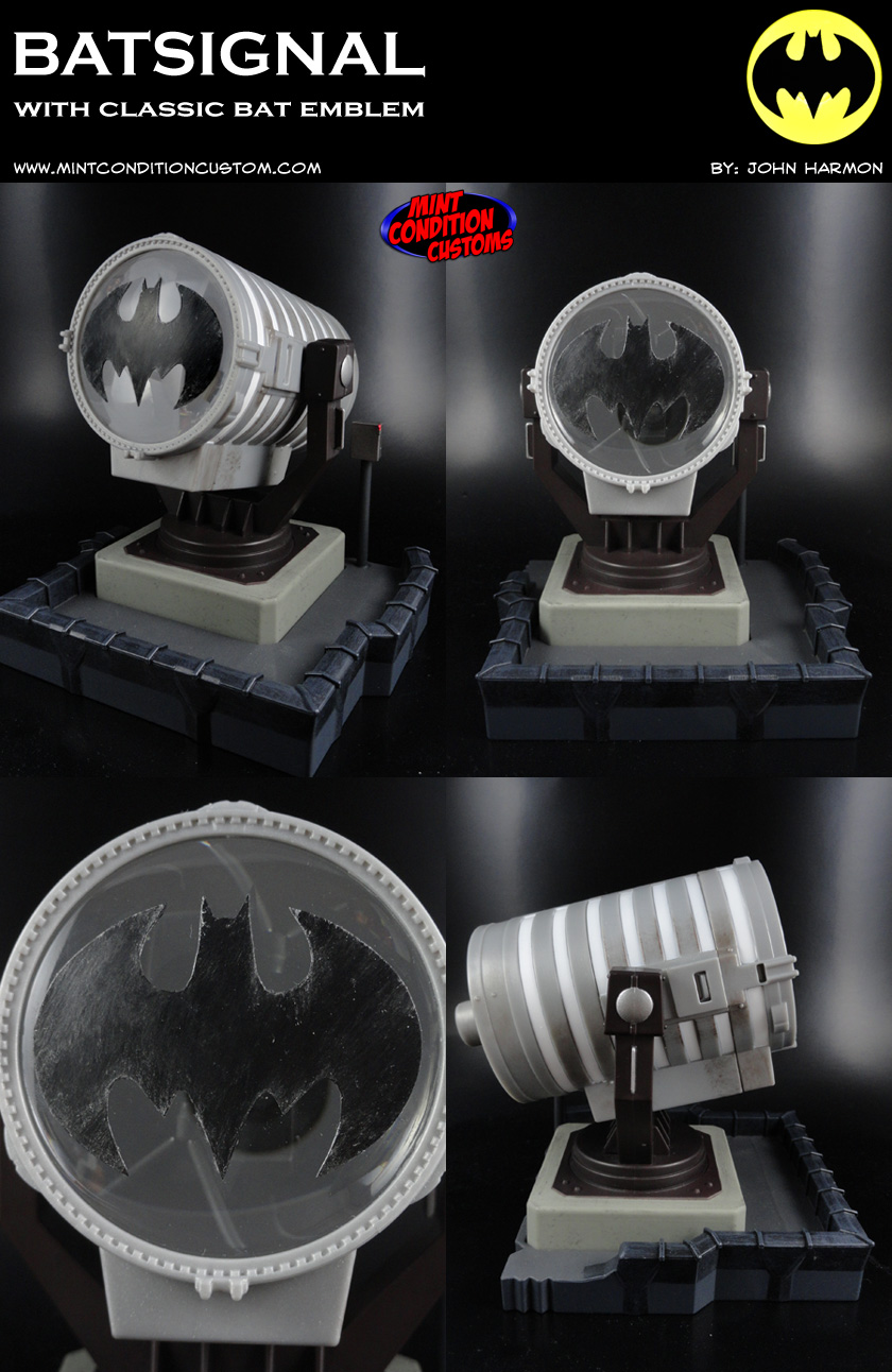 Custom Batman Batsignal (Classic Emblem) 6" Scaled Light-Up DC Universe Display