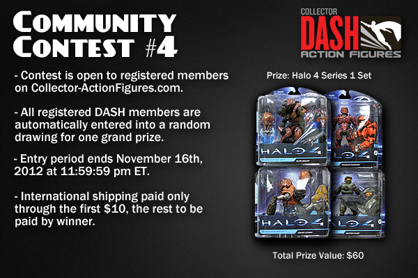 Collector DASH Action Figures Communit Contest #4 McFarlane Halo 4 Series 1