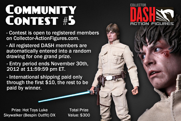 Collector DASH Action Figures Community Contest #5 Hot Toys Luke Skywalker