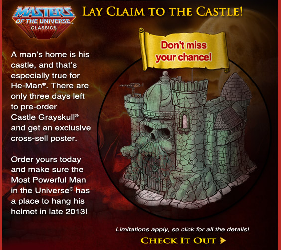 Pre-Order the Mattel Masters of the Universe Classics Castle Grayskull Today! 