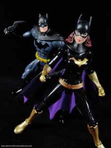 Batman Unlimited New 52 Batgirl action figure with New 52 Batman