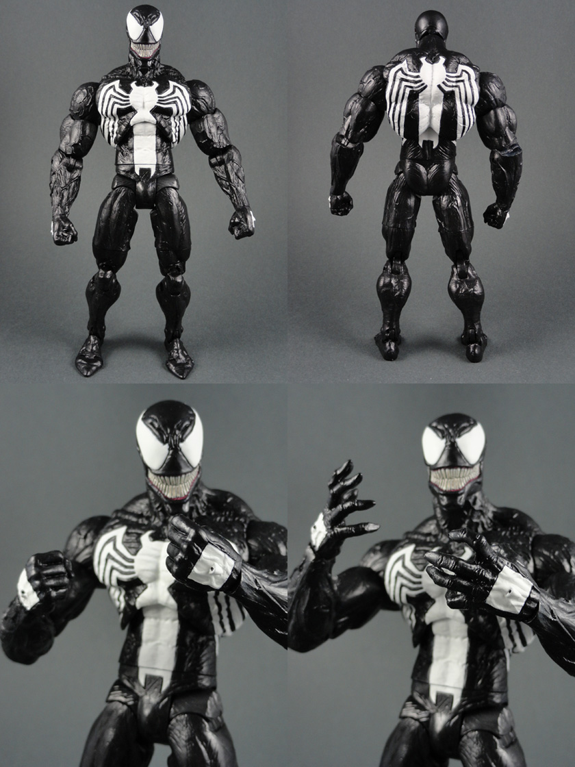 Custom Eddie Brock Venom (Super Posable) w/ Multiple Attachments Marvel Legends/Select Action Figure
