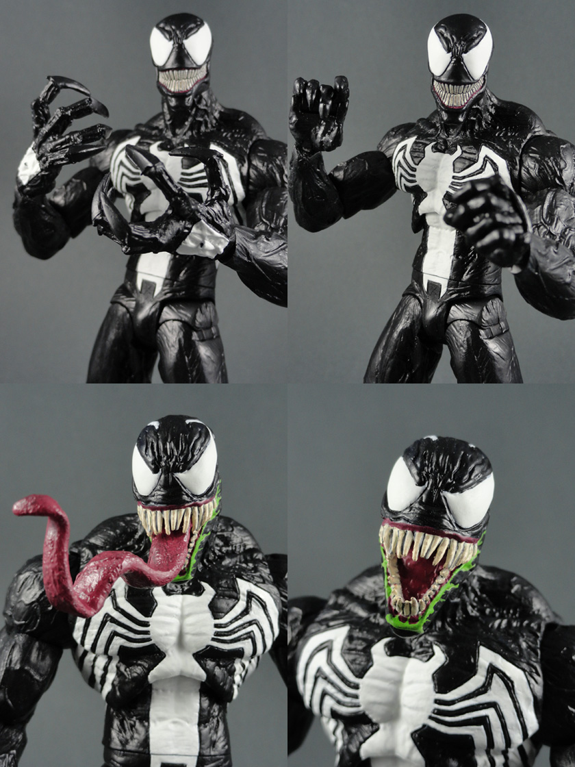 Custom Eddie Brock Venom (Super Posable) w/ Multiple Attachments Marvel Legends/Select Action Figure