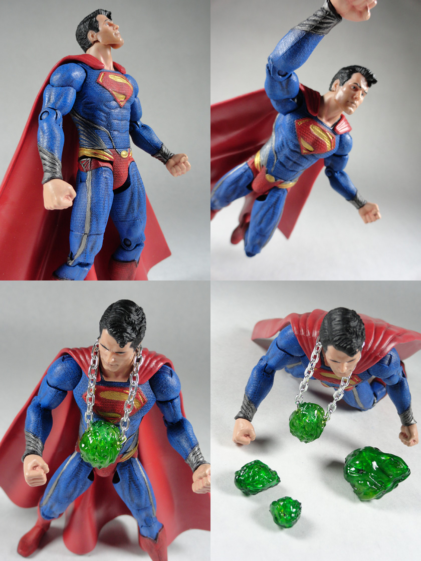 Custom Superman Man of Steel Classic Repaint 6" DC Universe Action Figure