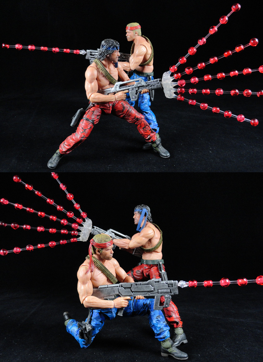 Custom Contra Arcade Game Mad Dog and Scorpion (Movie Concepts) Action Figures
