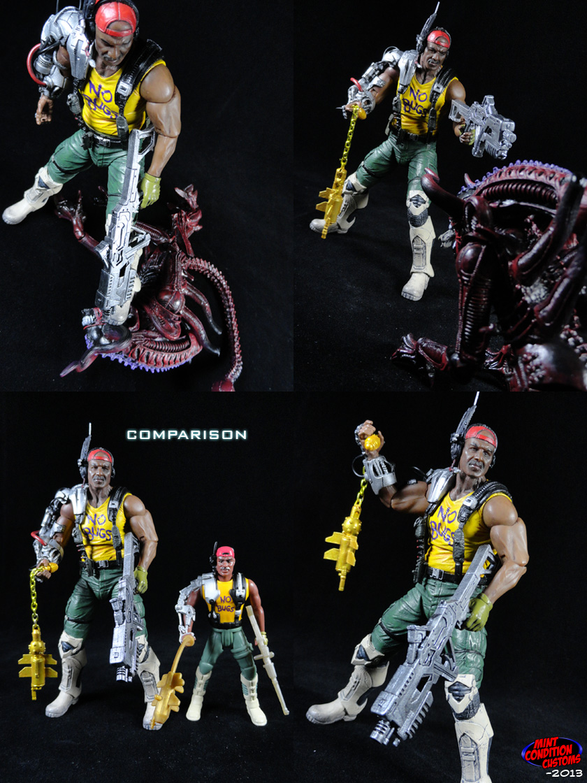 CCustom Aliens Sgt. Apone (Kenner Style) Action Figure