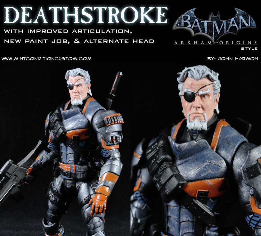 Custom Deathstroke (Arkham Origins) 6" DC Universe Action Figure