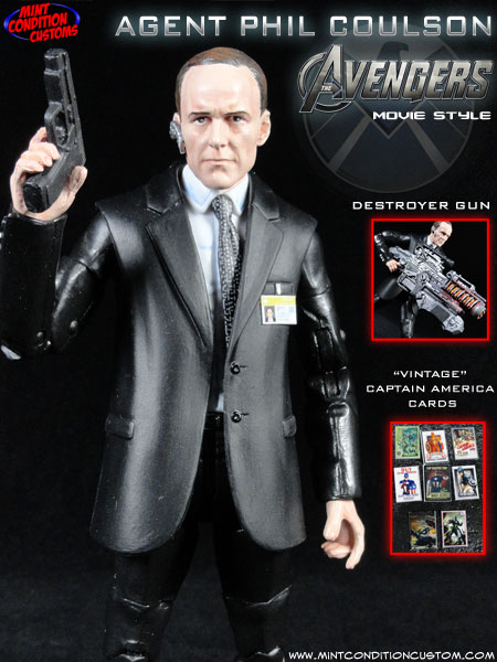 Custom Agent Phil Coulson (Movie Style) Marvel Legends Action Figure