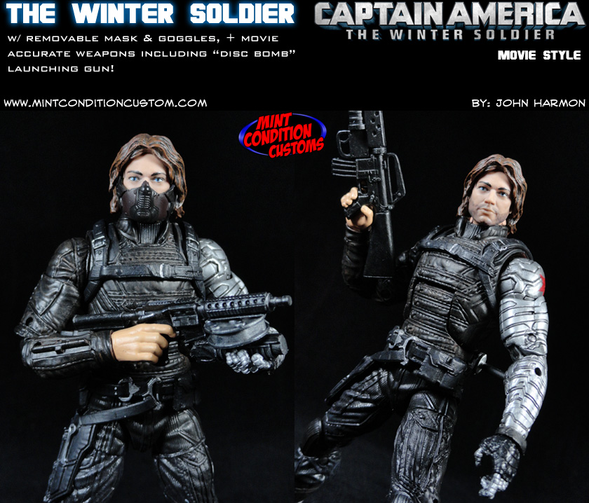 Custom Winter Soldier (Movie Style) Marvel Legends Action