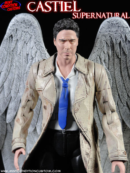Custom Supernatural Castiel the Fallen Angel 6″ Action Figure