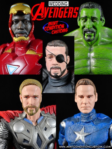 The Wedding Avengers (Groomsmen & Groom Gifts) Custom Action Figures - Created September 29th, 2014