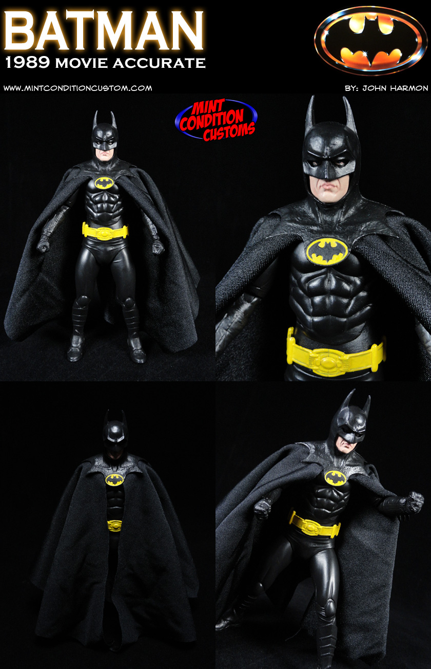 Batman 1989 Movie Style DC Universe Custom Action Figure - Mint Condition  Customs