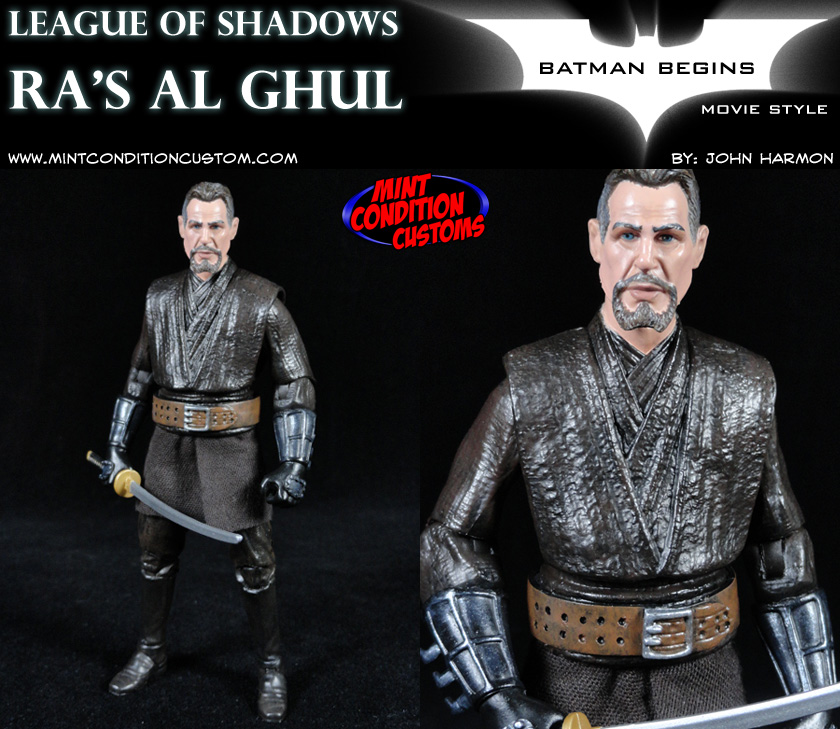 Ra's Al Ghul League of Shadows (Movie Style) DC Universe 6" Custom Action Figure